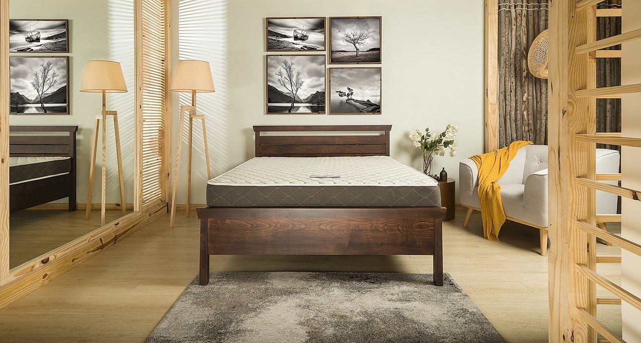 A thin mattress in a nicely decorated room